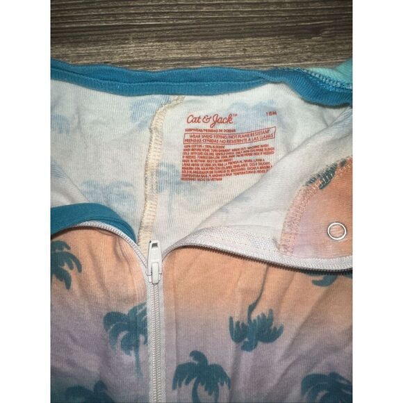 Cat & Jack Baby Boy Size 18M Rompers Long Sleeve 'Palm & Trucks' (2 Pack) NWOT.Q - Picture 5 of 5